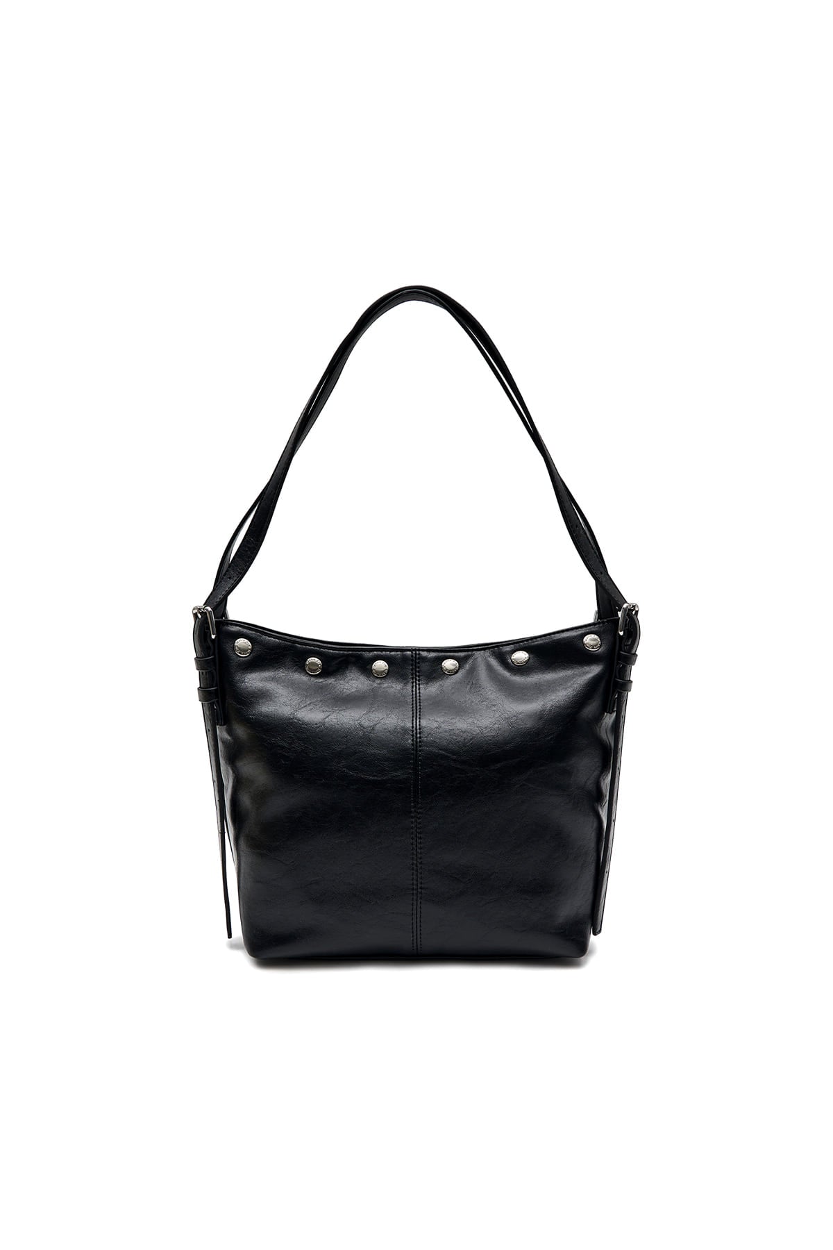 matinkim MATIN STUD POINT SMALL SHOULDER BAG IN BLACK