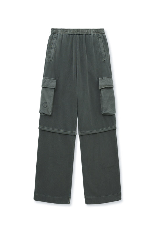 matinkim PIGMENT DYED CARGO PANTS FOR MEN IN CHARCOAL