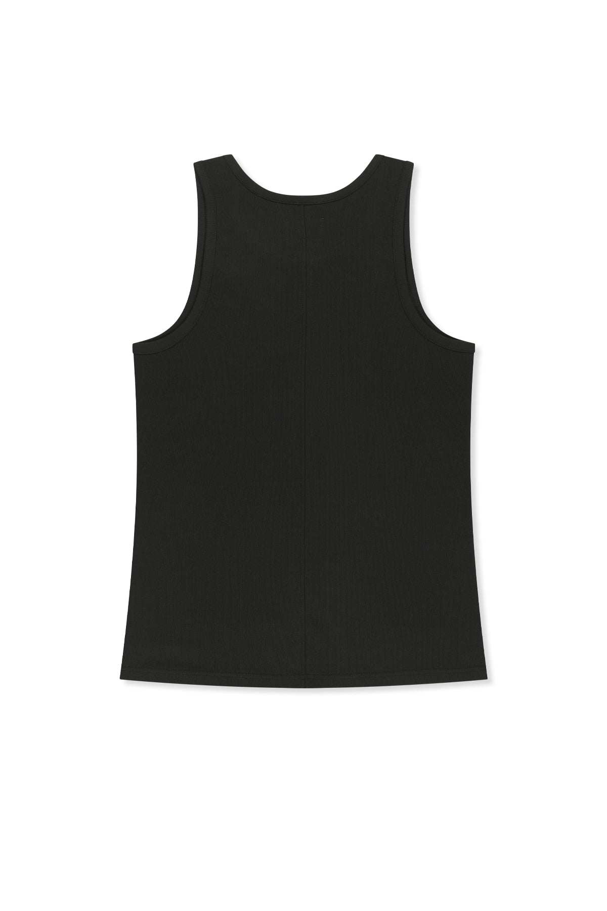 matinkim SLEEVELESS HENLEY TOP FOR MEN IN BLACK