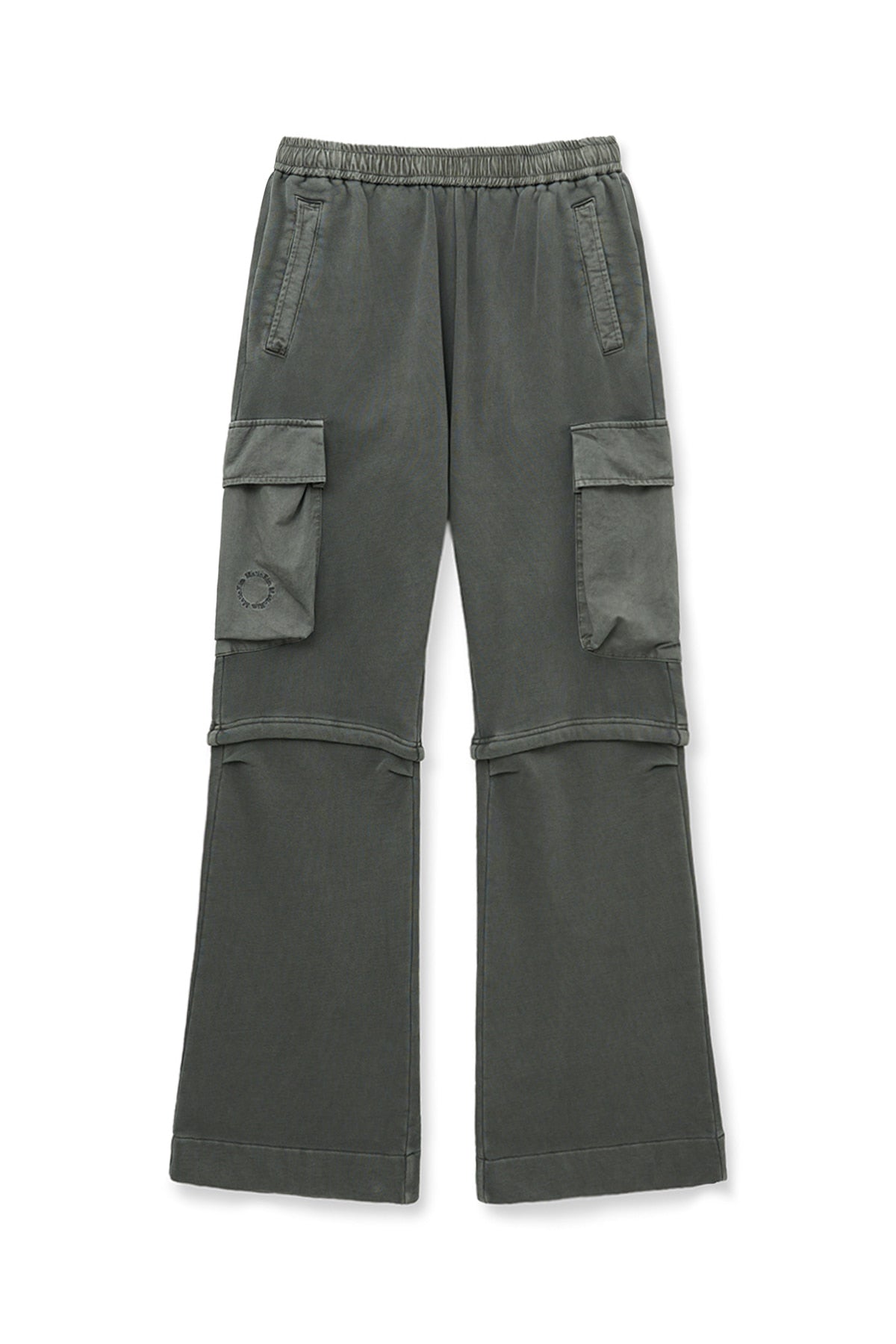 matinkim PIGMENT DYED CARGO PANTS FOR WOMEN IN CHARCOAL