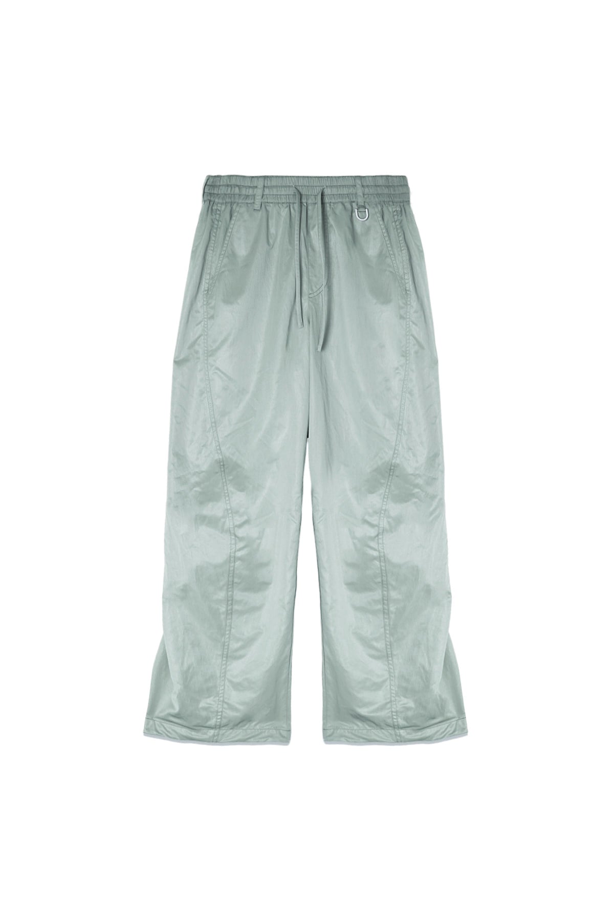matinkim GLOSSY BANDING TRACK PANTS IN MINT