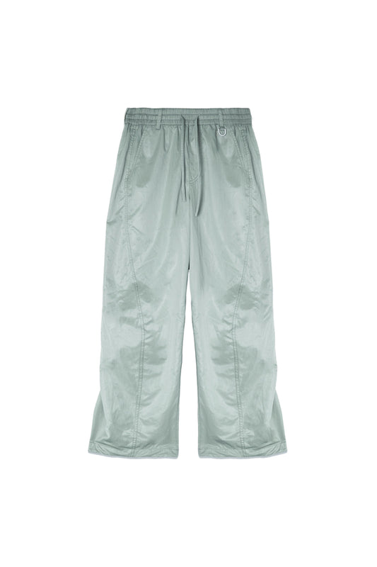 matinkim GLOSSY BANDING TRACK PANTS IN MINT