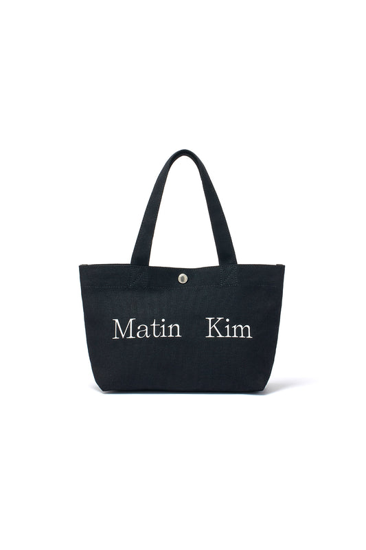 matinkim MATIN CANVAS MINI TOTE BAG IN BLACK