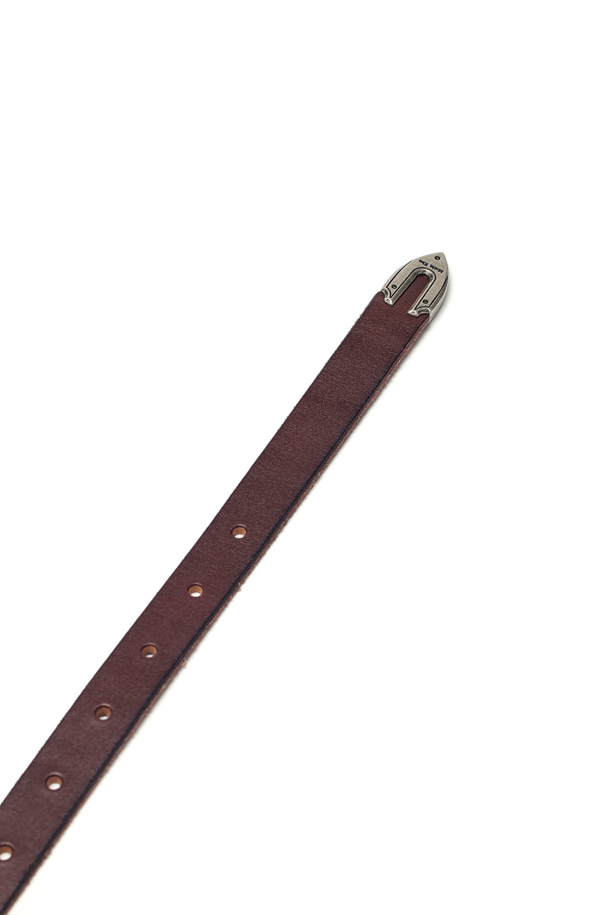 matinkim WEAVING LEATHER BELT IN BROWN