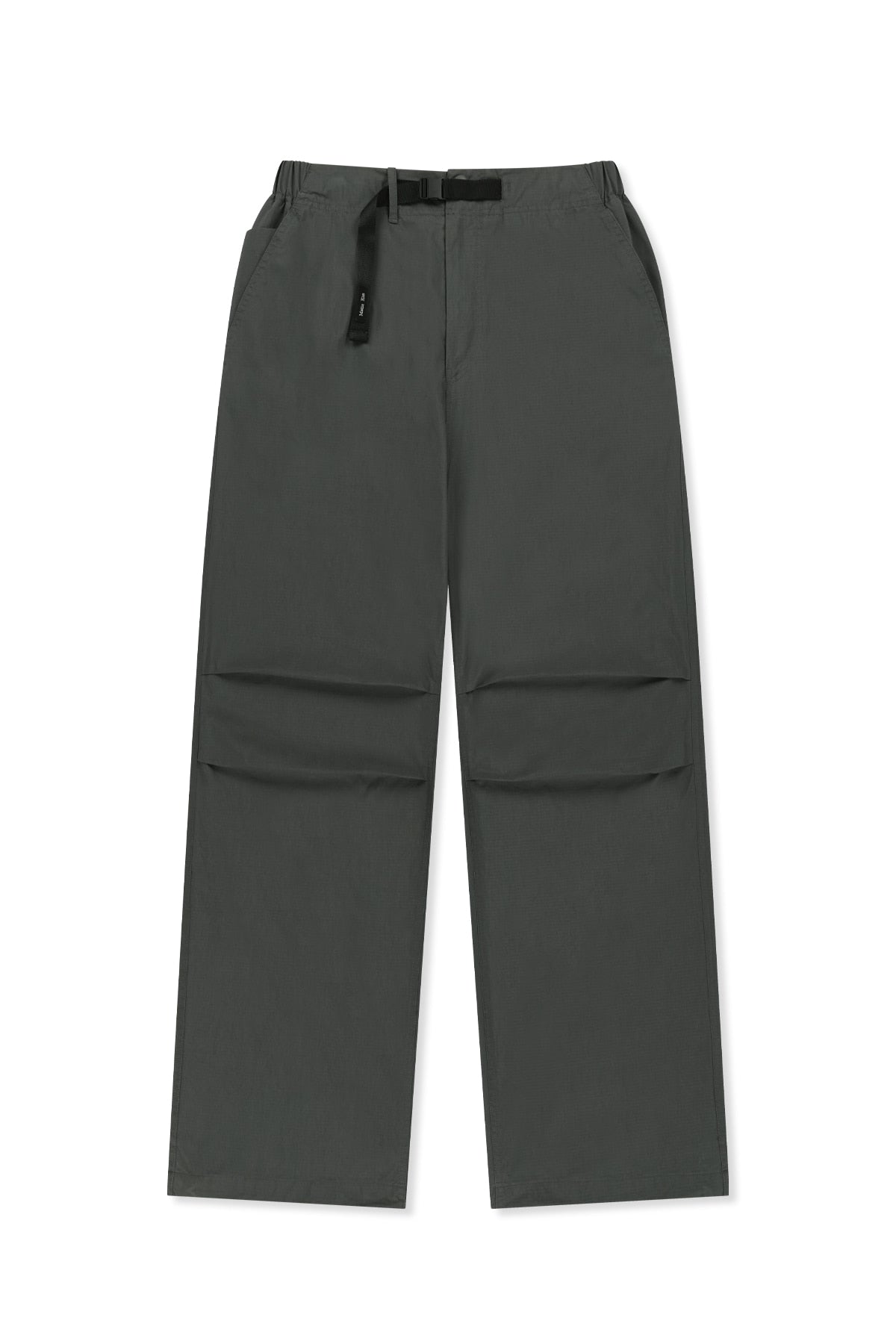 matinkim STRAP BELTED PANTS FOR MEN IN CHARCOAL