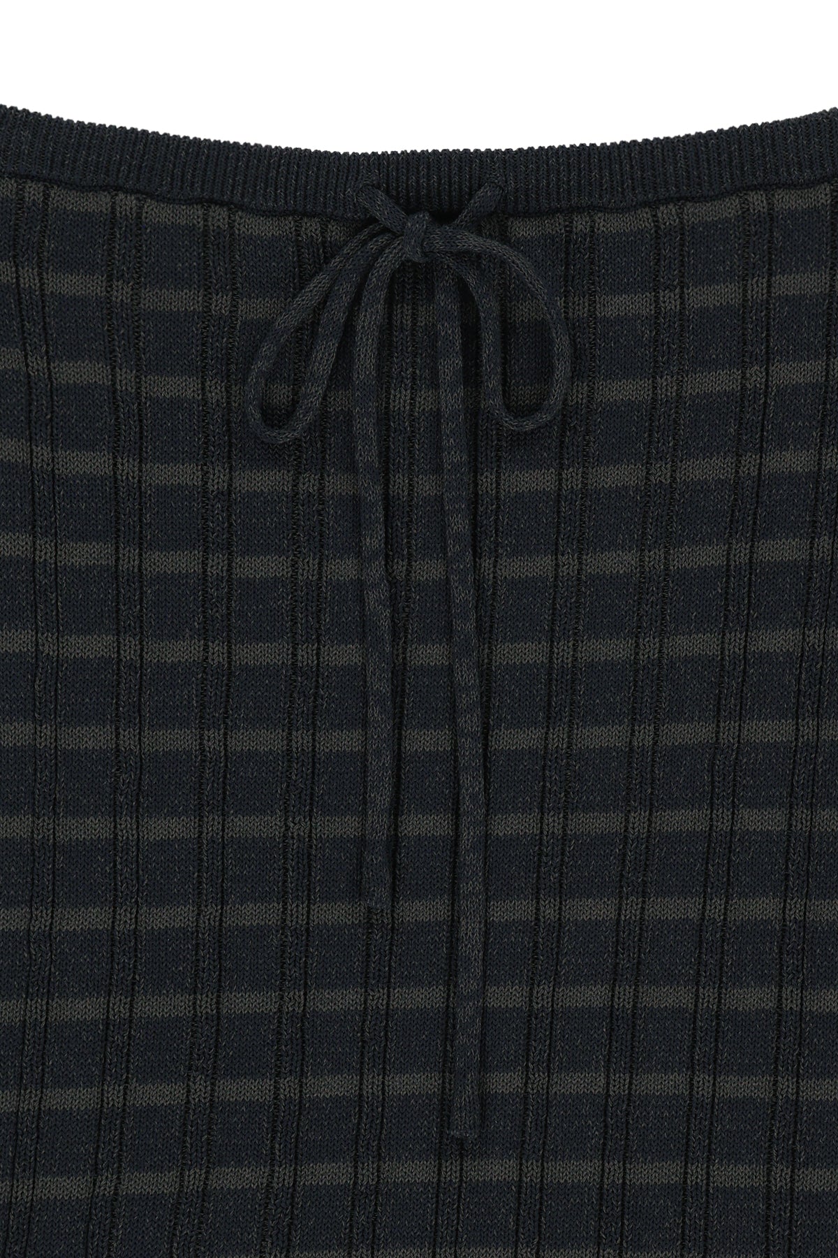 matinkim STRIPE KNIT TUBE TOP IN NAVY