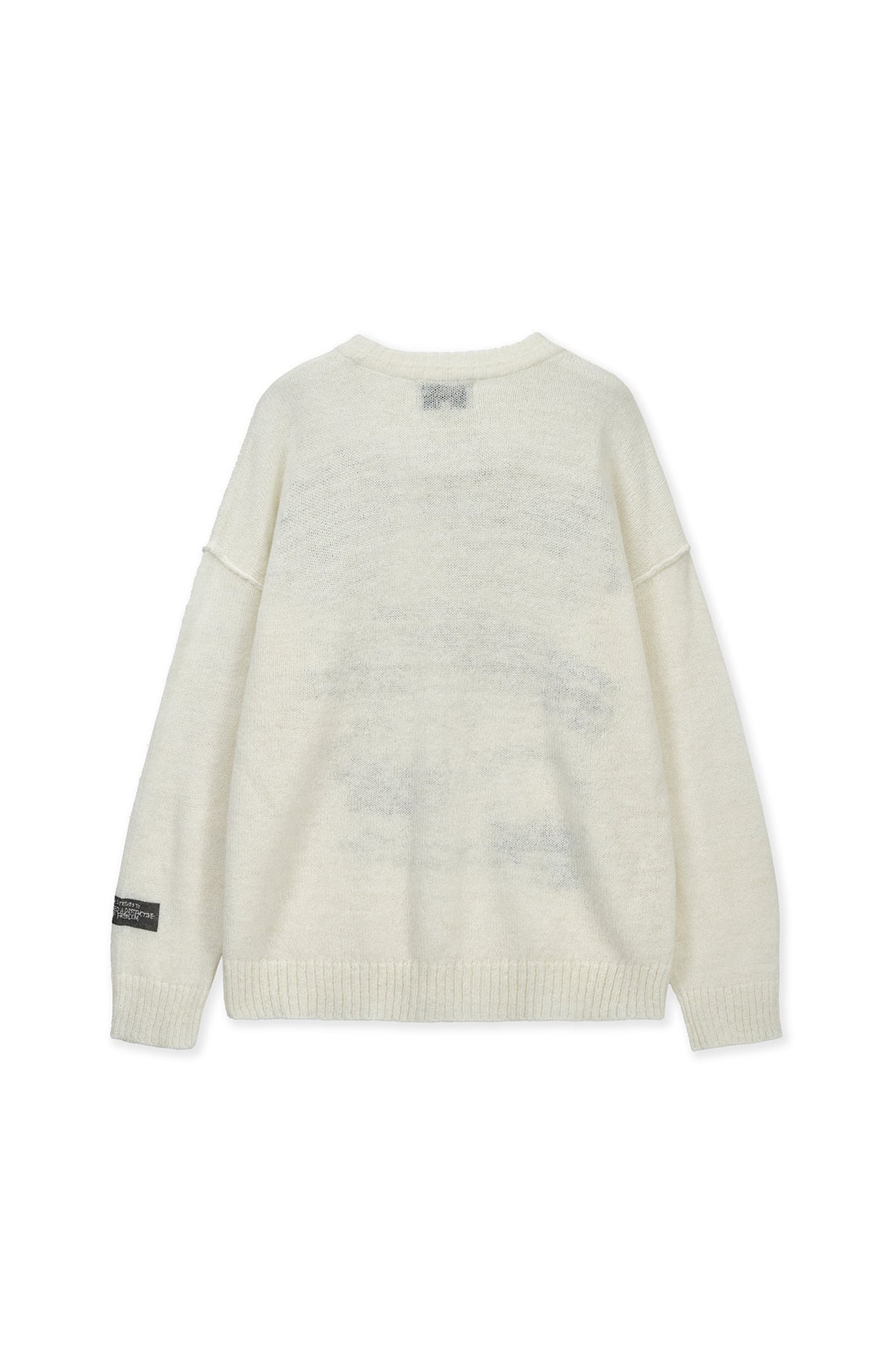 matinkim GRAFFITI ARTWORK KNIT PULLOVER IN IVORY