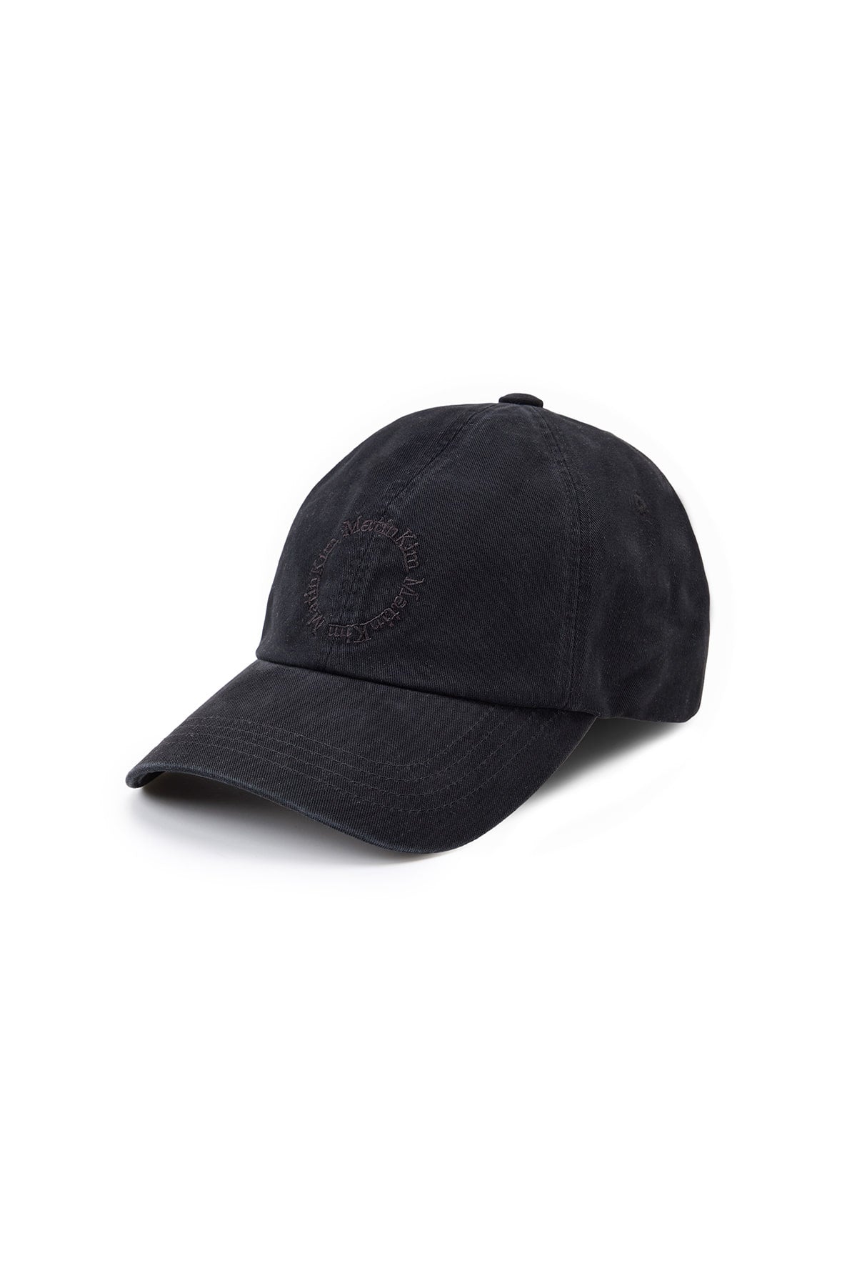 matinkim WASHED CIRCLE LOGO BALL CAP IN BLACK
