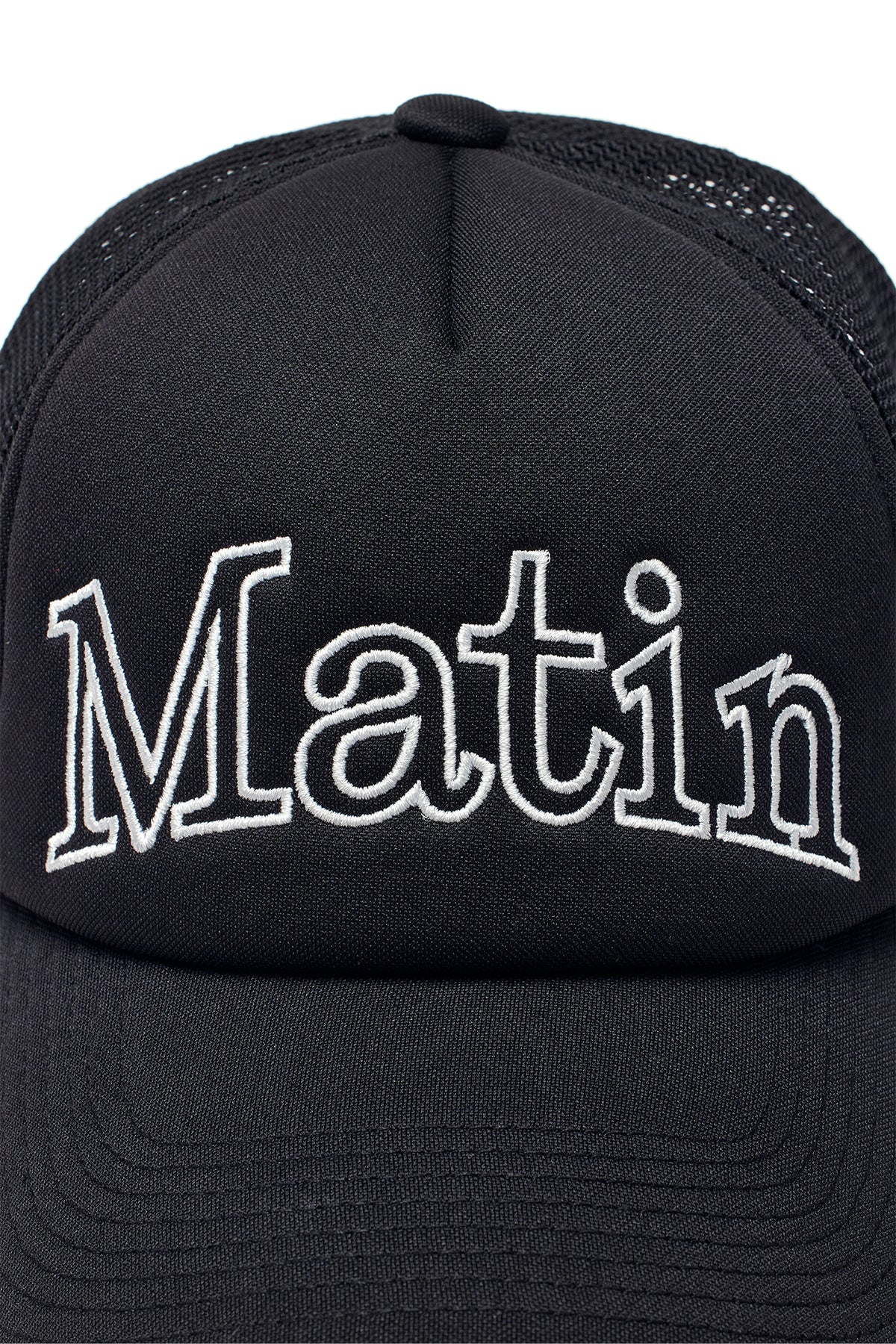 matinkim MATIN MESH TRUCKER BALL CAP IN BLACK