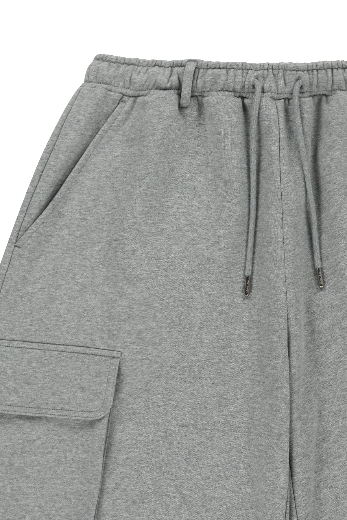 matinkim TERRY UTILITY POCKET BERMUDA PANTS IN GREY