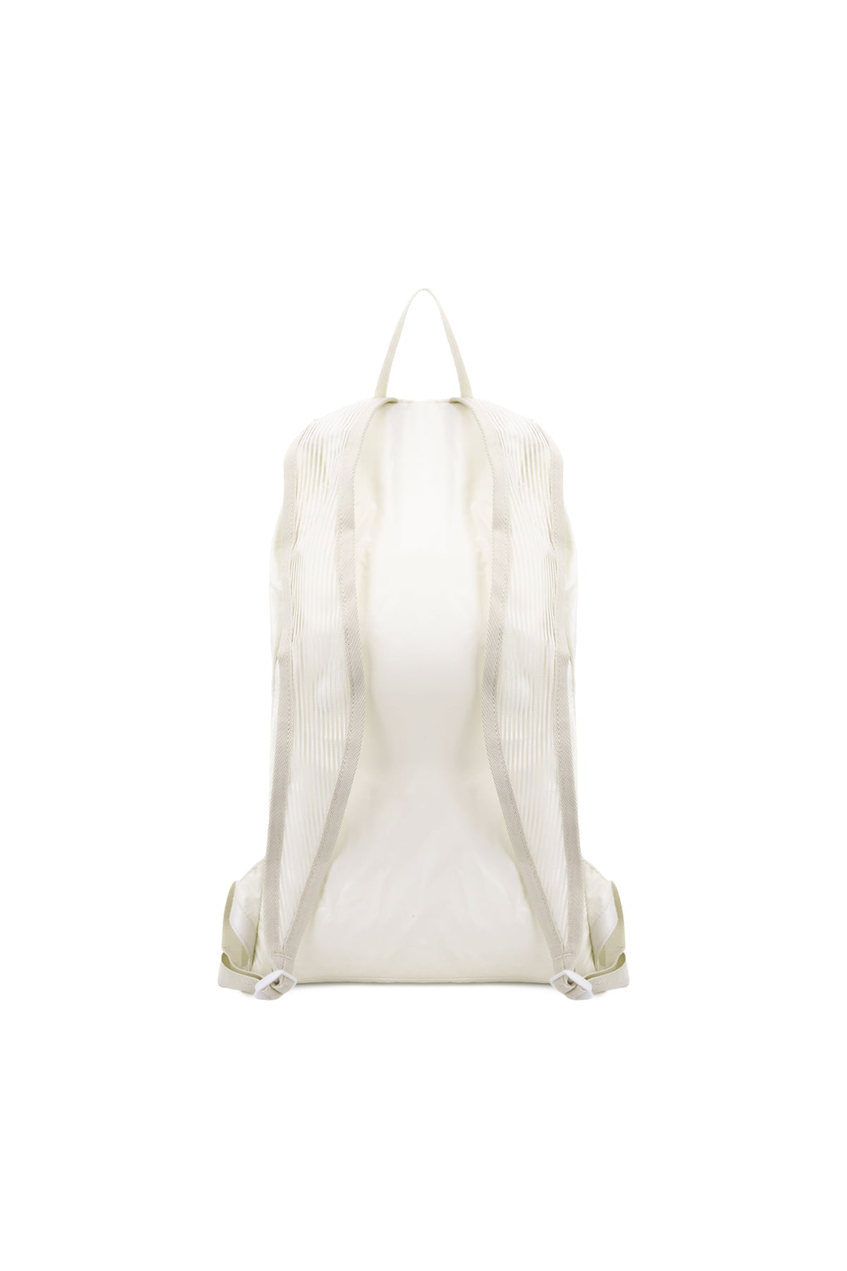matinkim GLOSSY PACKABLE BACKPACK IN WHITE