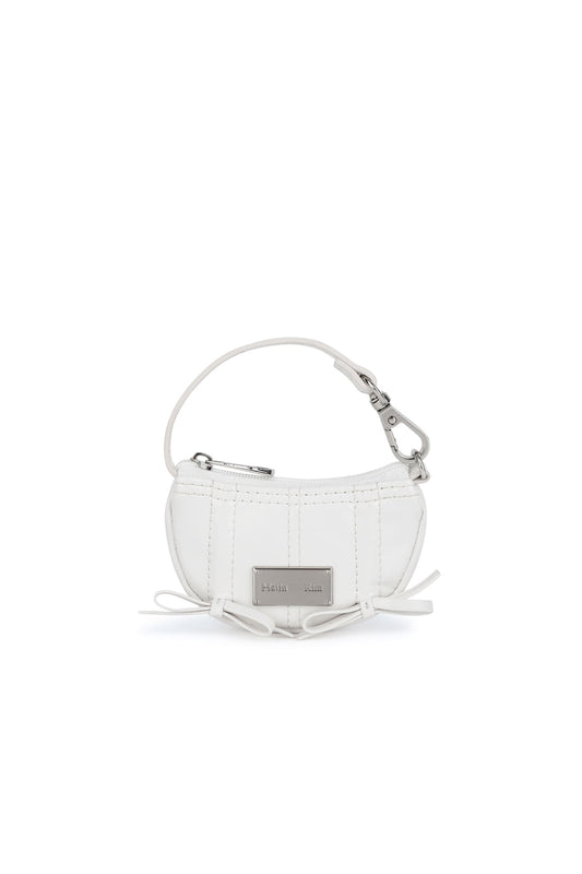 matinkim HALF SHIRRING RIBBON CHARM IN IVORY