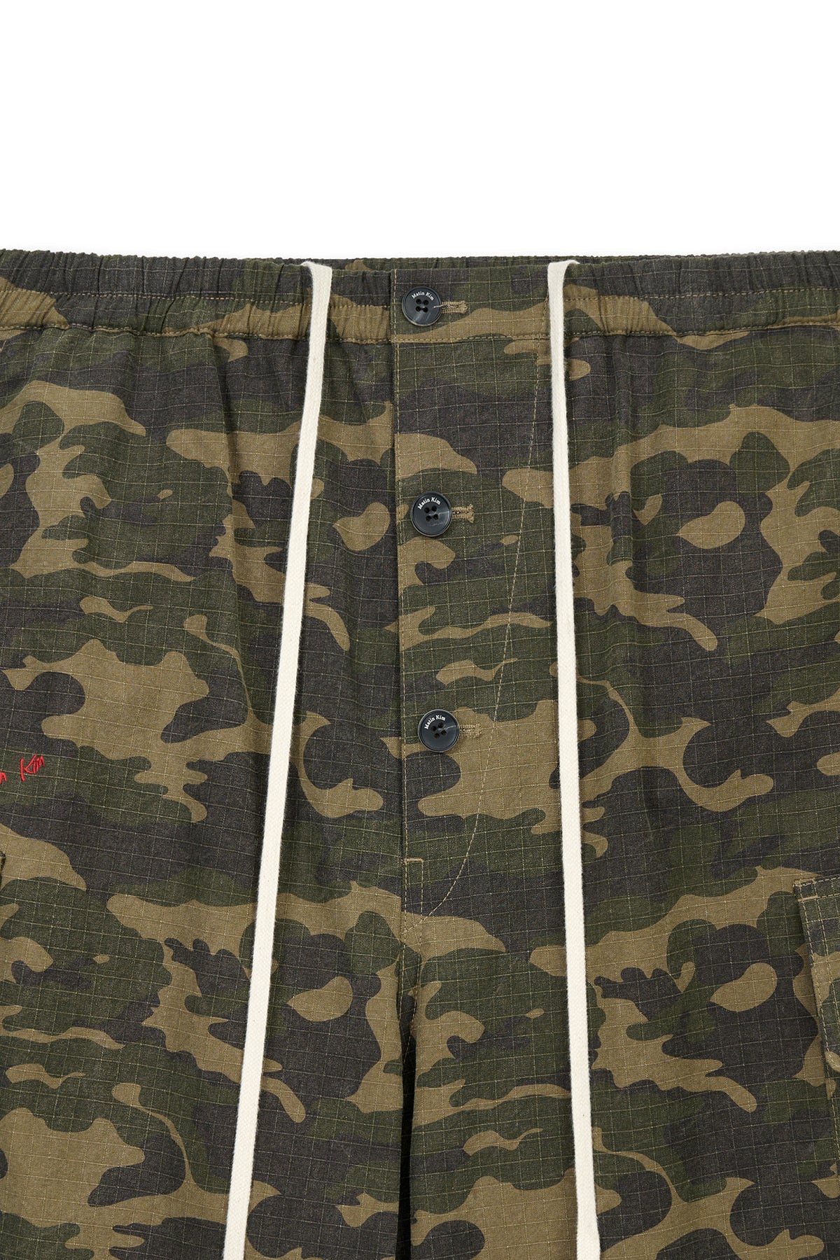 matinkim DRAWSTRING HEM CARGO PANTS IN KHAKI