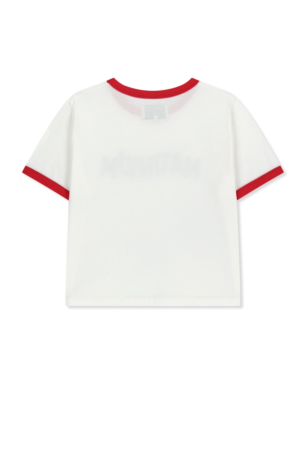 matinkim MATIN LOGO RINGER CROP TOP IN WHITE