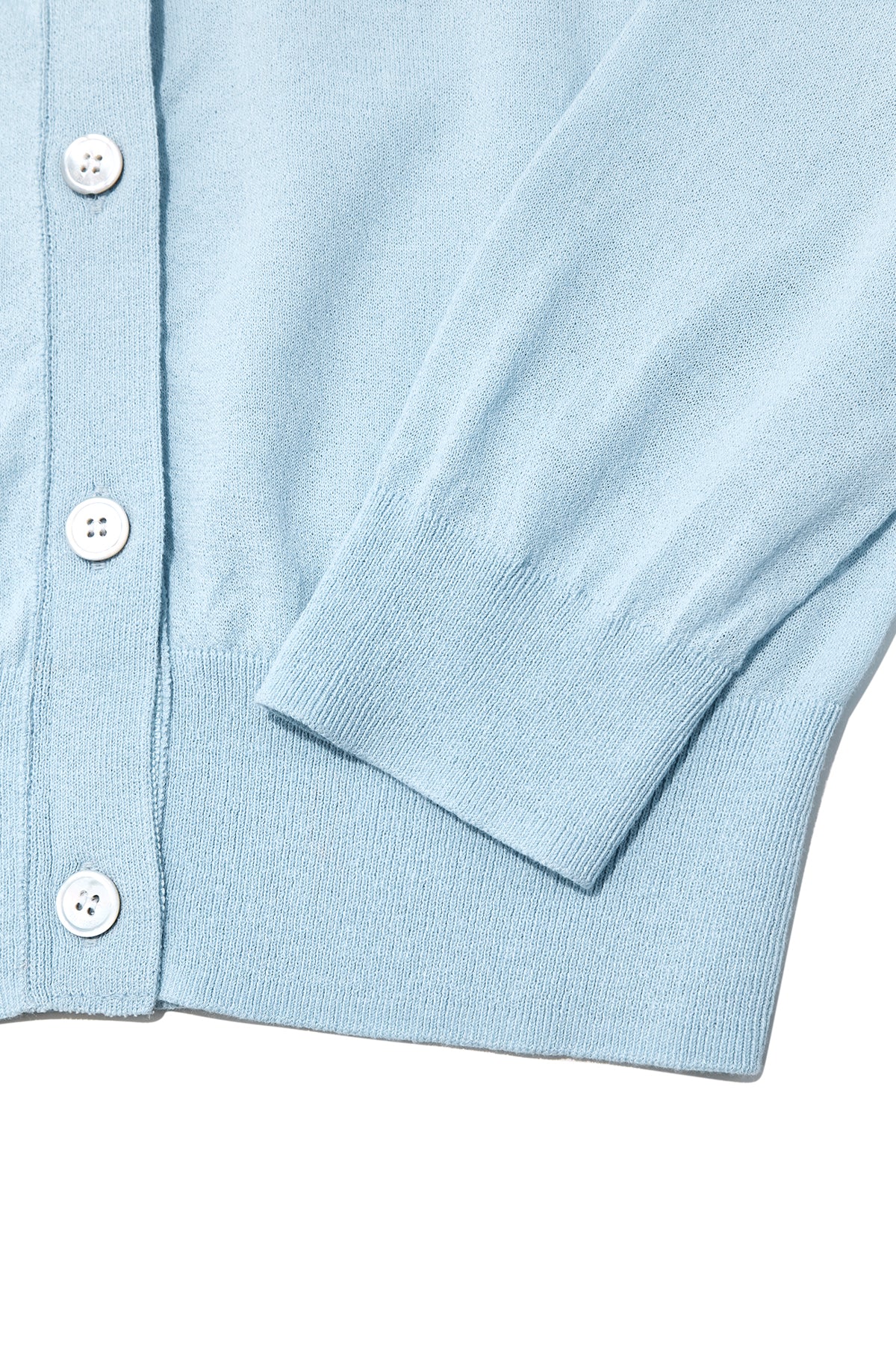 matinkim BACK LOGO SEE THROUGH CARDIGAN FOR WOMEN IN SKY