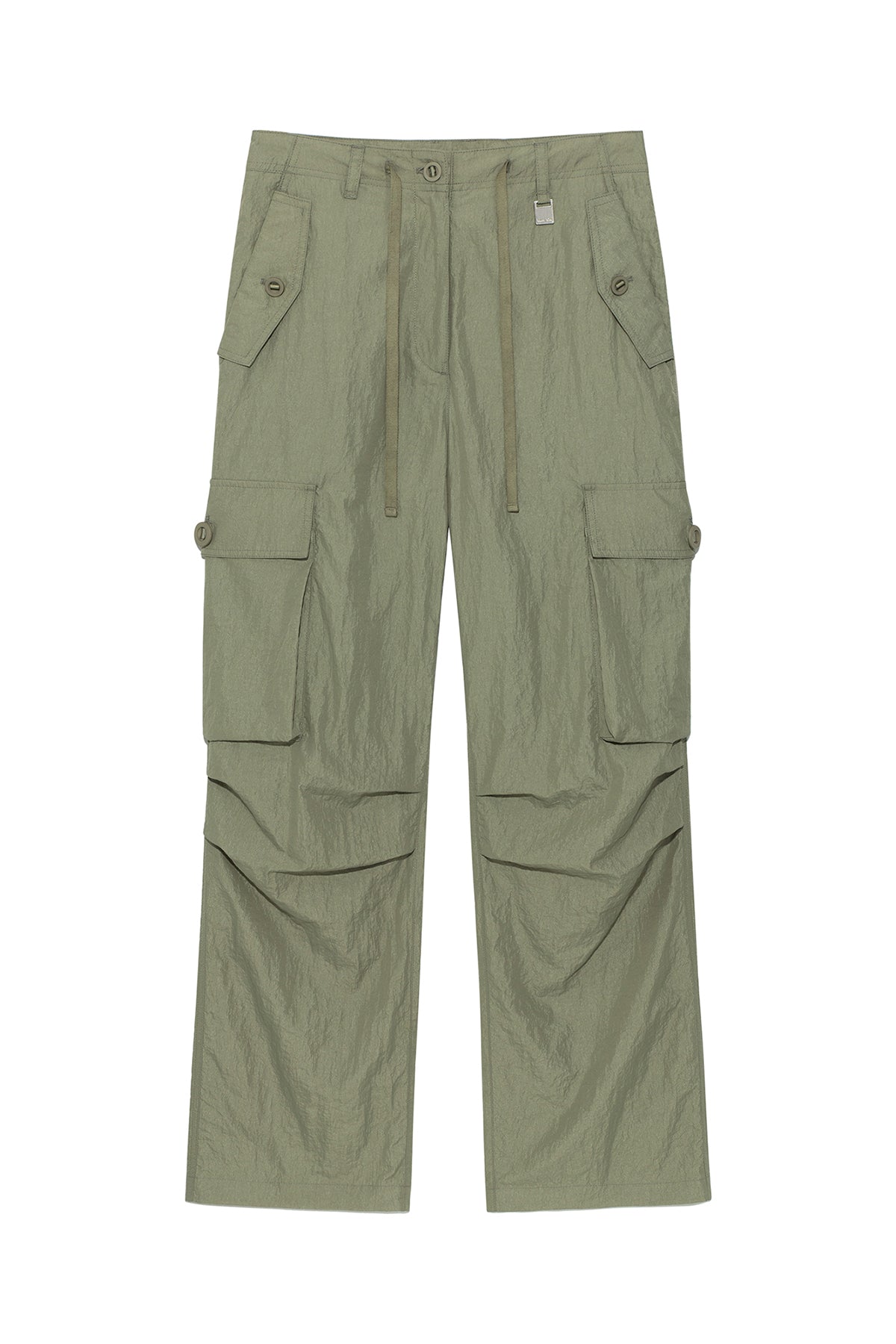matinkim STRING NYLON CARGO PANTS IN KHAKI