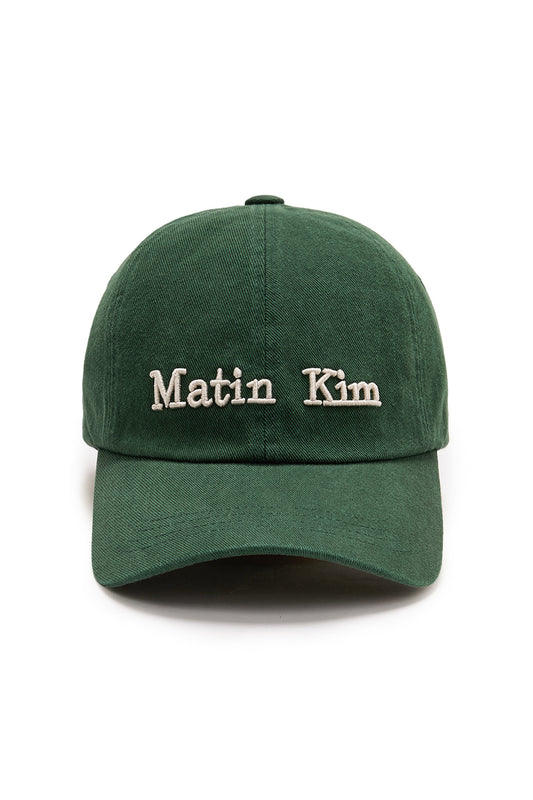 matinkim MATIN DUSTY CLASSIC LOGO BALL CAP IN GREEN