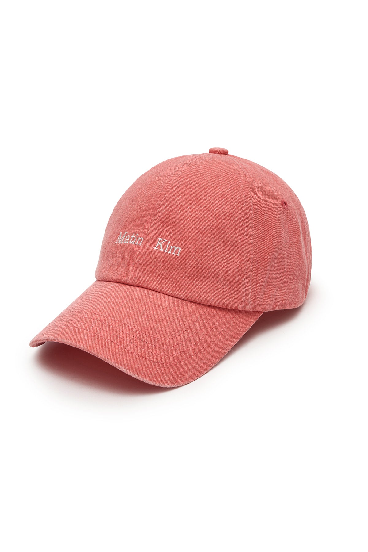 matinkim MATIN MINI CLASSIC LOGO BALL CAP IN LIGHT ORANGE