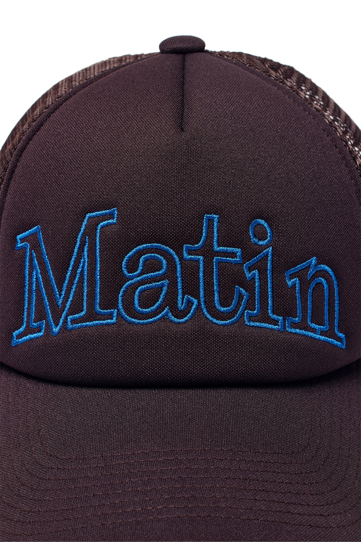 matinkim MATIN MESH TRUCKER BALL CAP IN BROWN