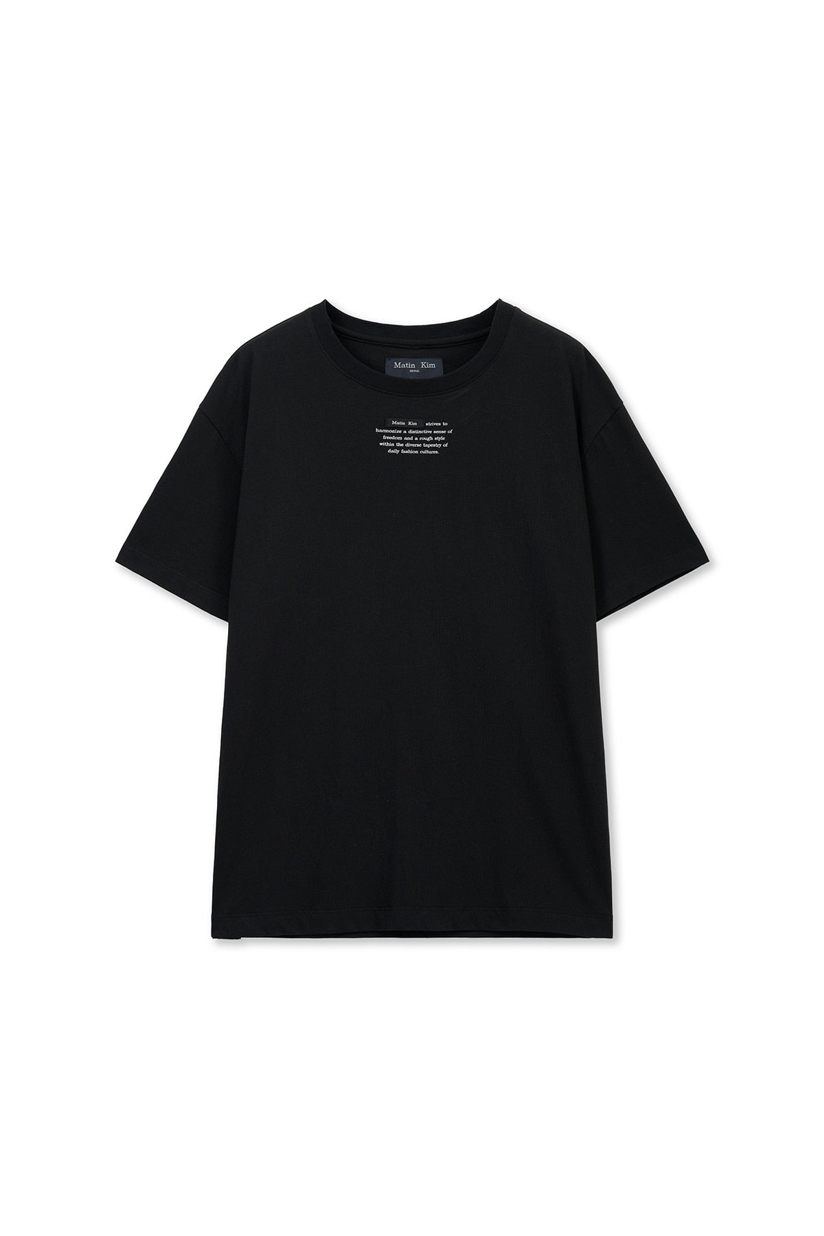 matinkim LABEL POINT LETTERING TOP IN BLACK