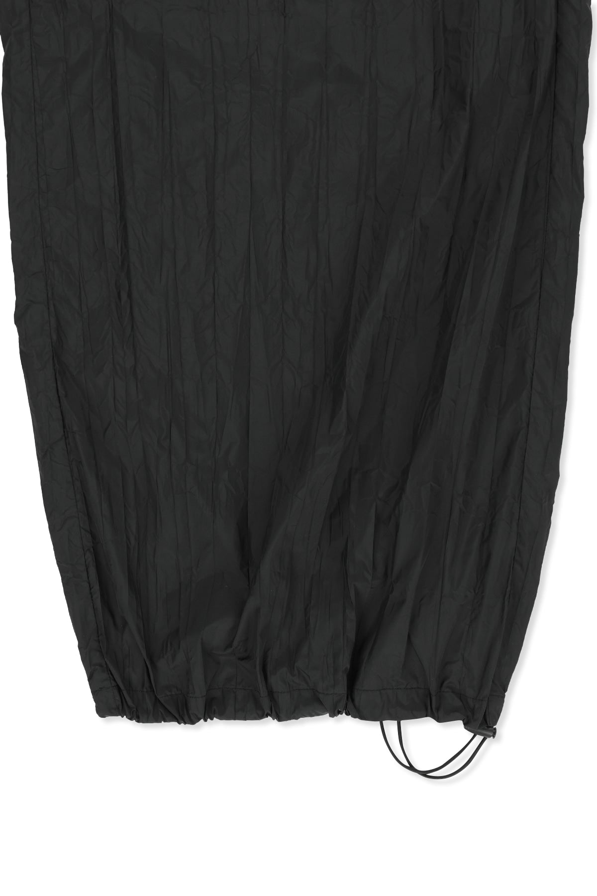 matinkim NYLON CRINKLE WIDE PANTS IN BLACK