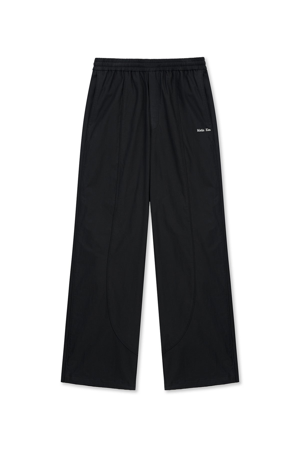 matinkim MULTI PANEL WIDE PANTS IN BLACK