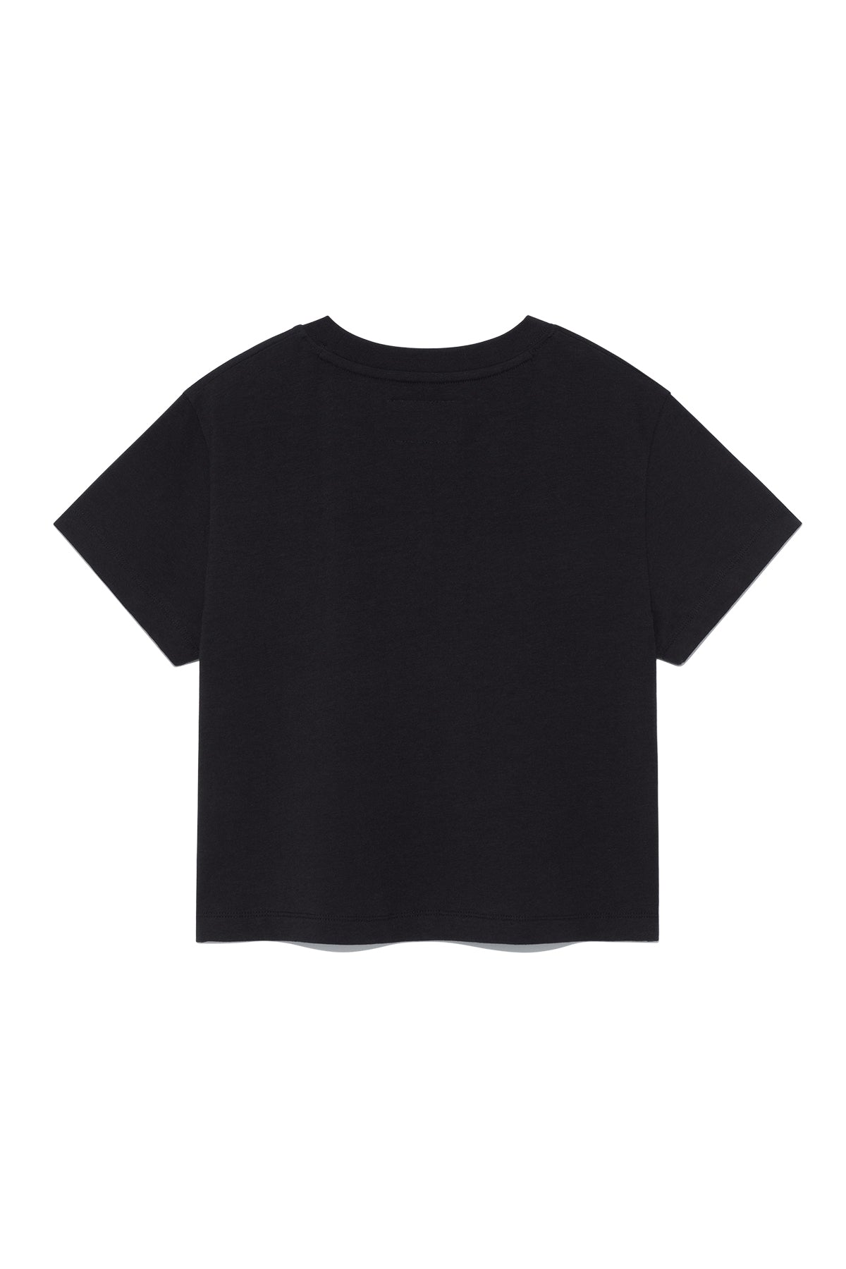 matinkim PATTERN ARTWORK LOGO CROP TOP IN BLACK