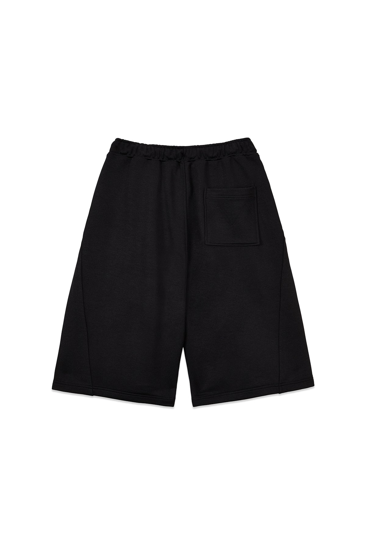 matinkim BACK POCKET GLITTER BERMUDA SWEATPANTS FOR WOMEN IN BLACK