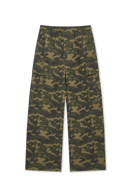 matinkim DRAWSTRING HEM CARGO PANTS IN KHAKI