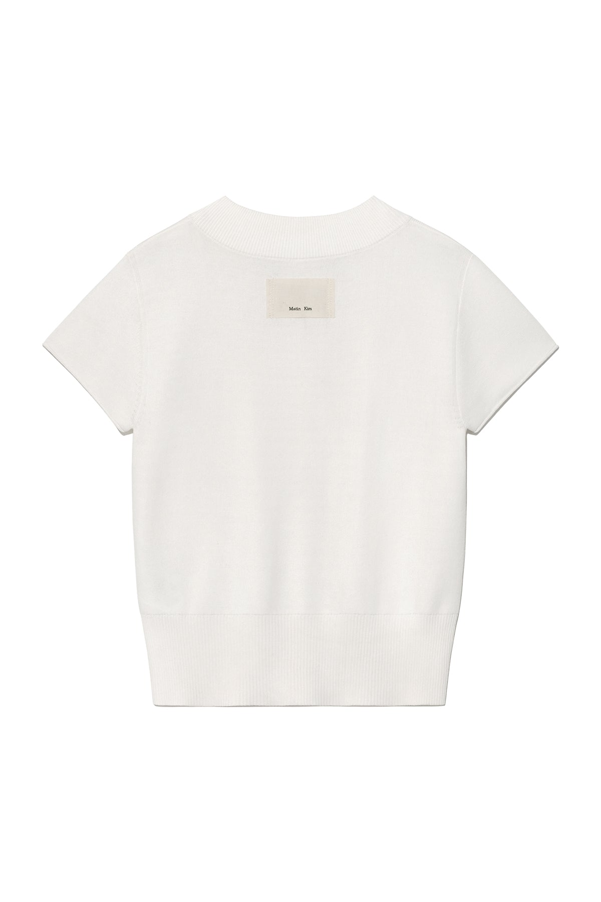 matinkim POCKET POINT HALF CARDIGAN IN IVORY