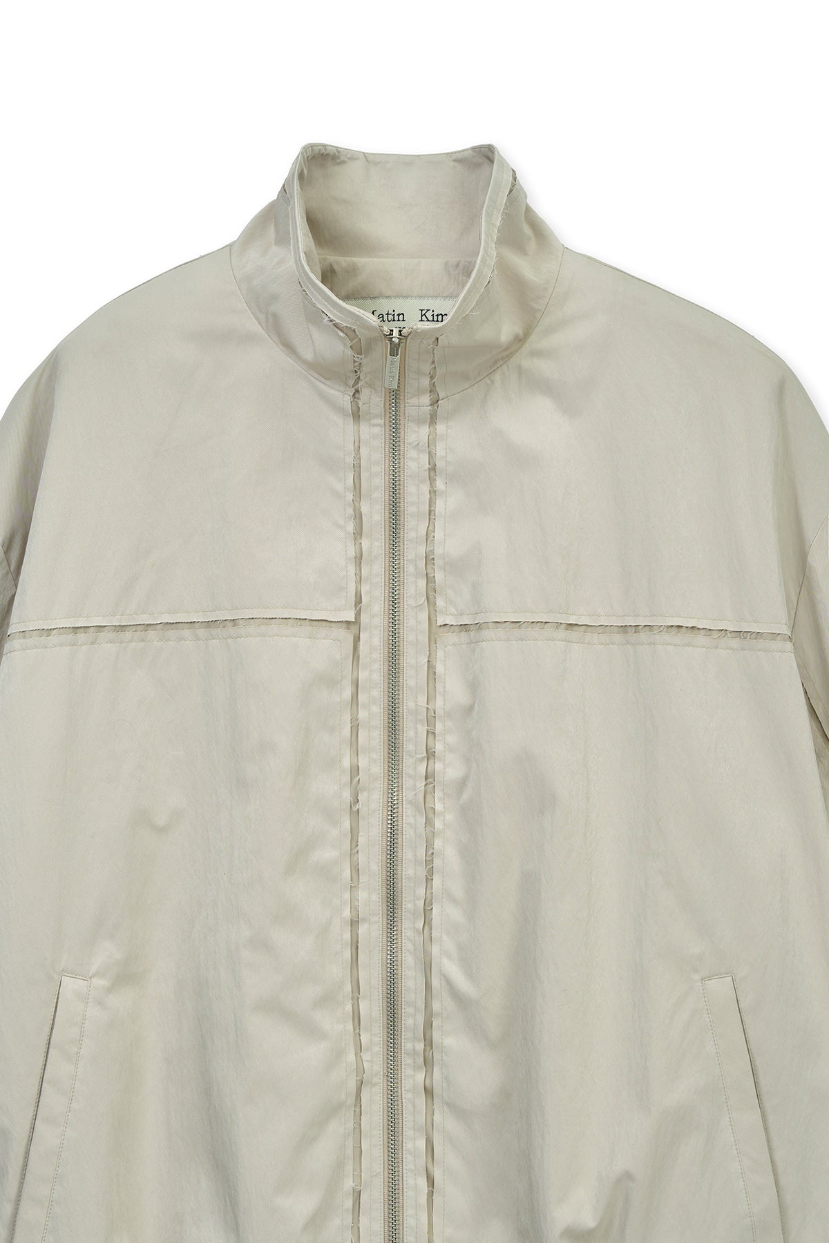 matinkim EMBROIDERY BACK LOGO JUMPER IN BEIGE