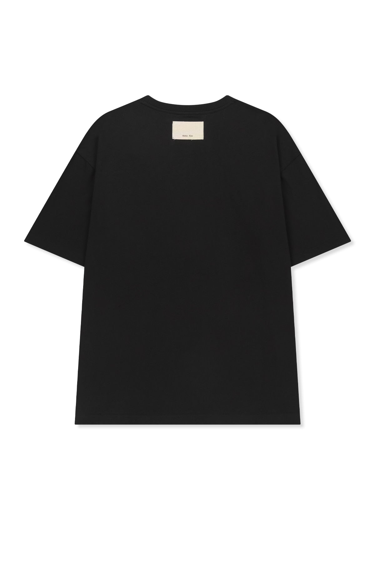 matinkim MATIN KIM CIRCLE LOGO TOP FOR MEN IN BLACK