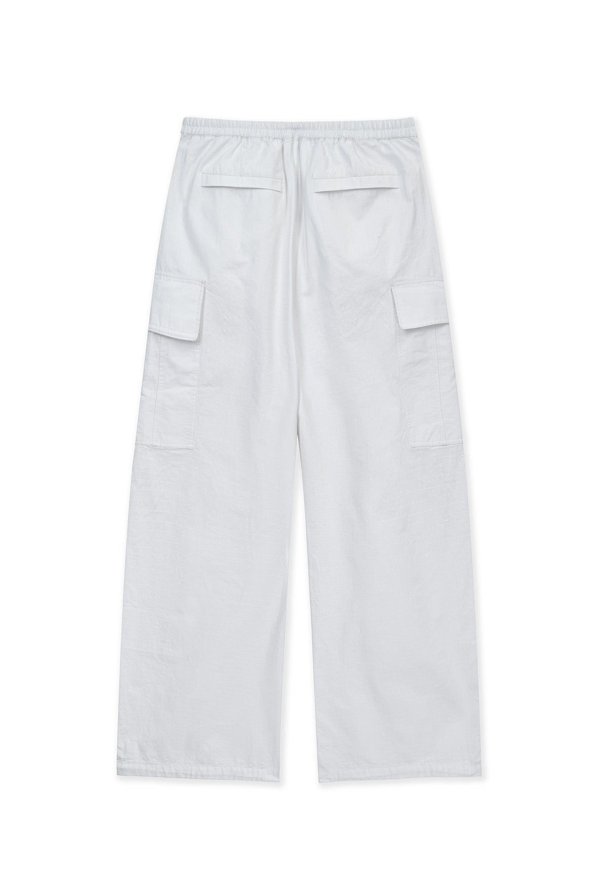 matinkim DRAWSTRING HEM CARGO PANTS IN IVORY