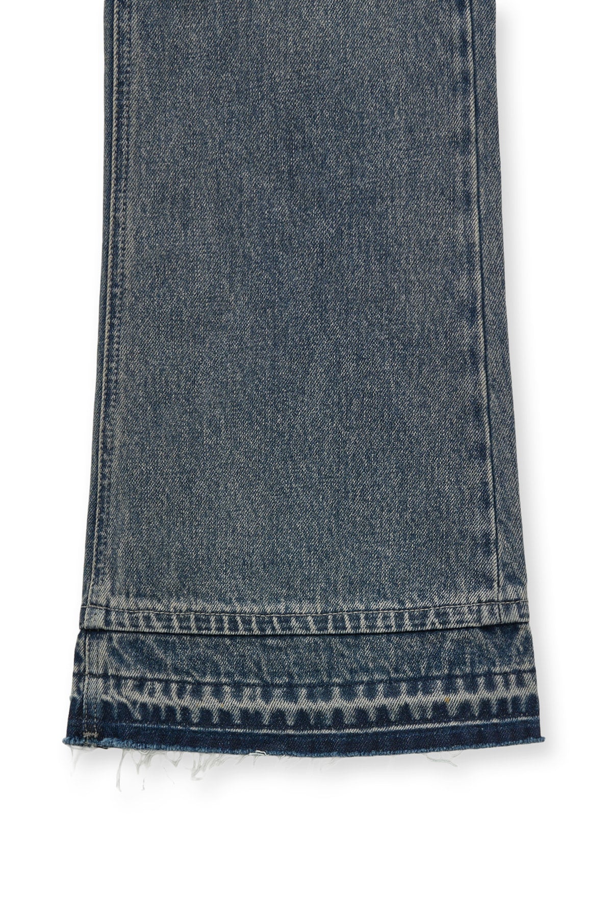 matinkim WASHED FLARE DENIM PANTS FOR MEN IN LIGHT BLUE
