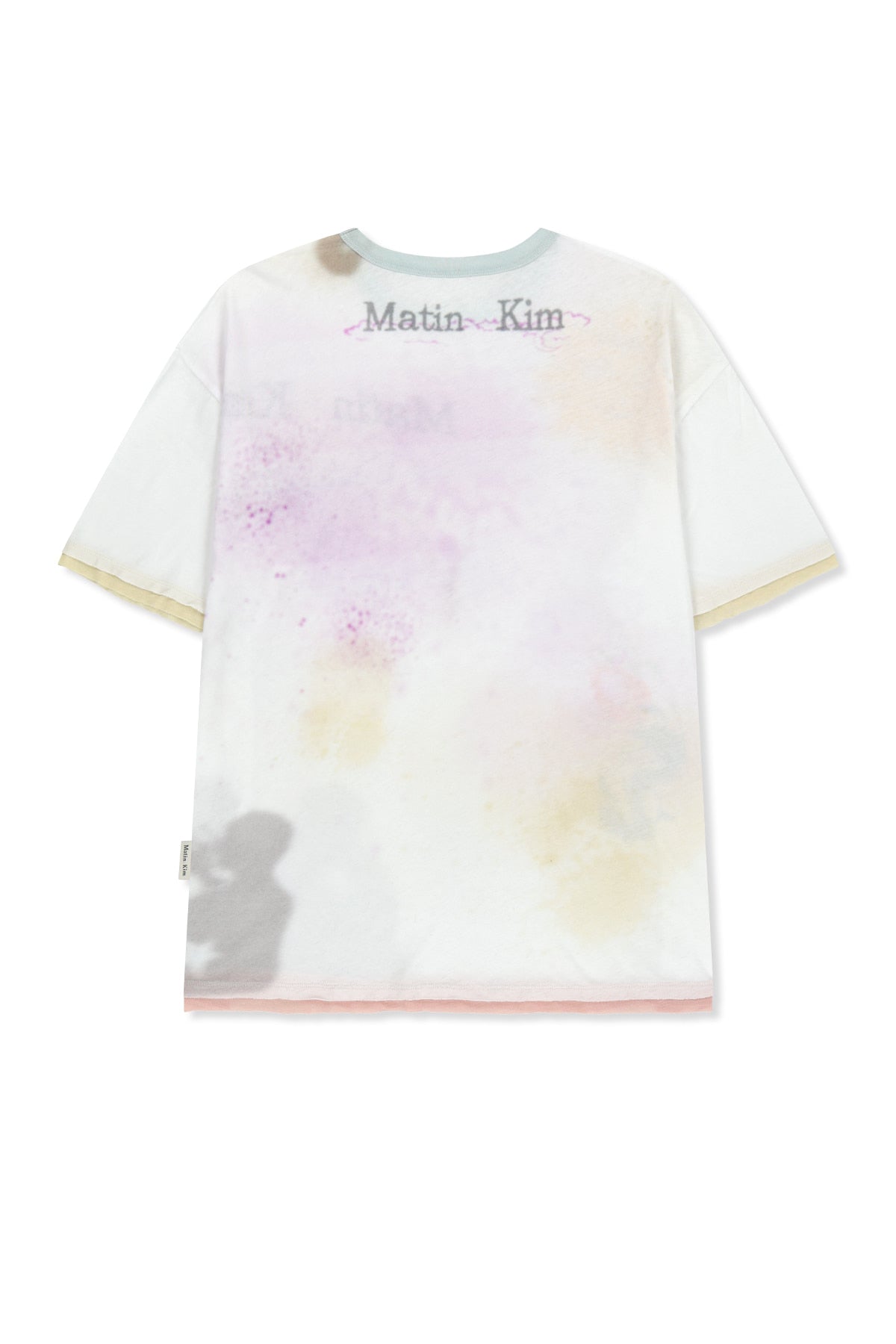 matinkim SKETCH GRAFFITI OVER FIT TOP IN WHITE