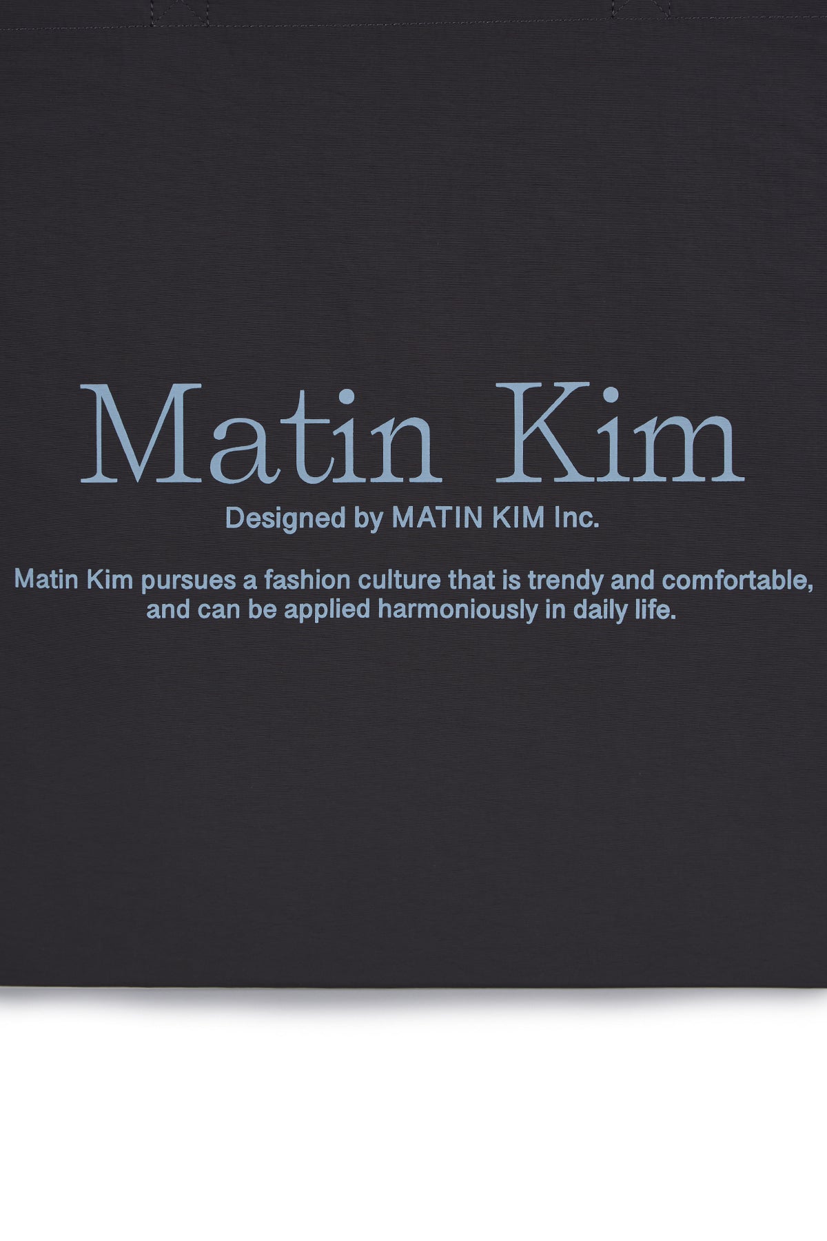 matinkim MATIN PALETTE ECOBAG IN CHARCOAL