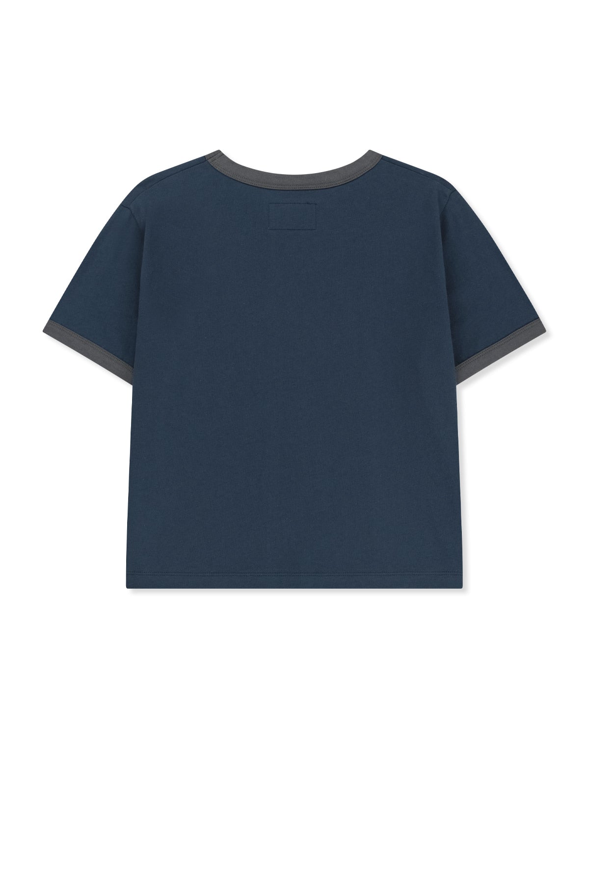 matinkim MATIN LOGO RINGER CROP TOP IN NAVY