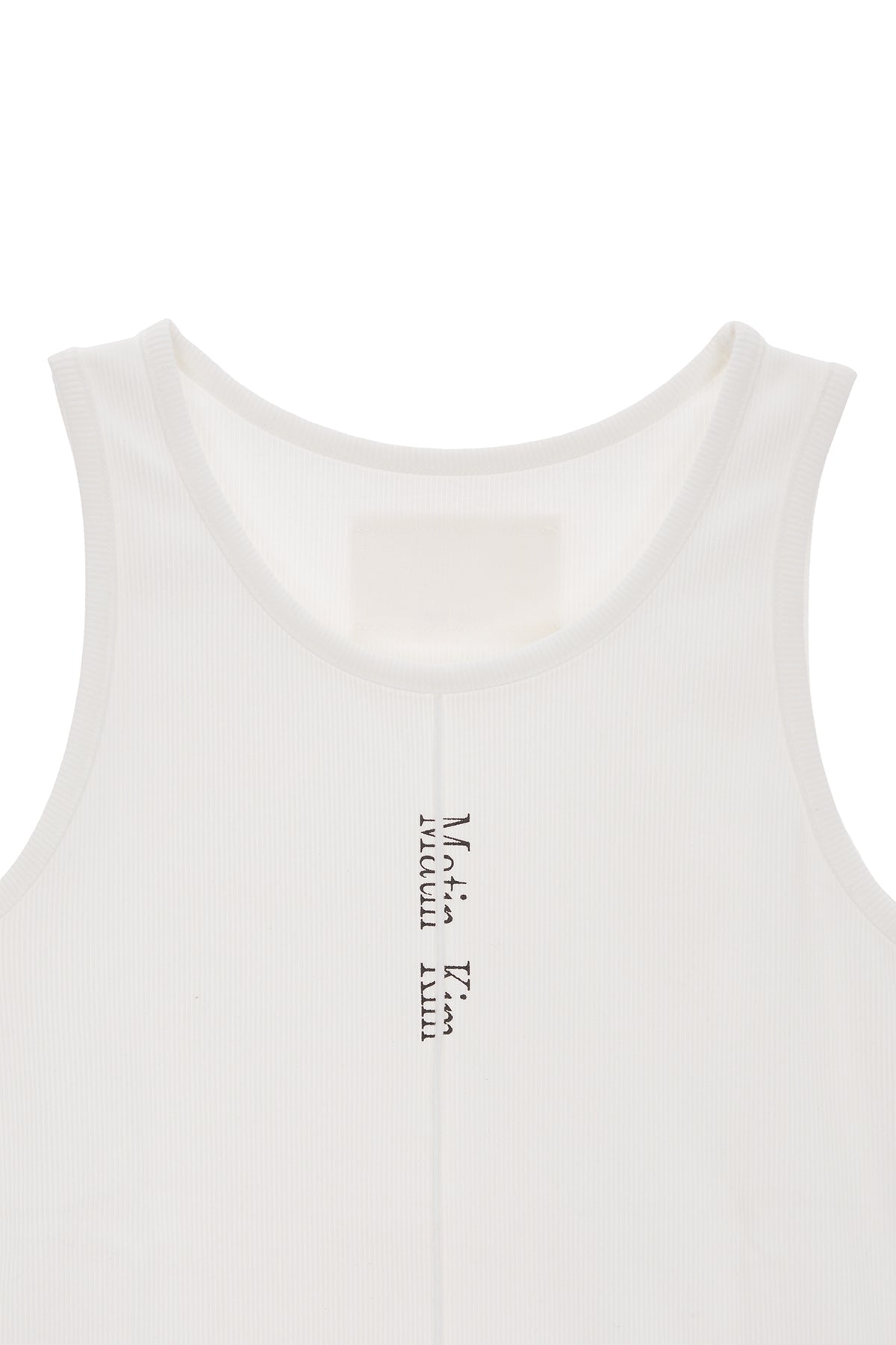 matinkim PINTUCK SLEEVELESS TOP IN WHITE