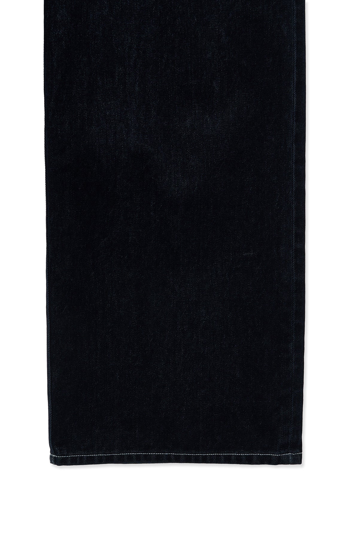 matinkim REVERSE VELVET WIDE DENIM PANTS IN NAVY
