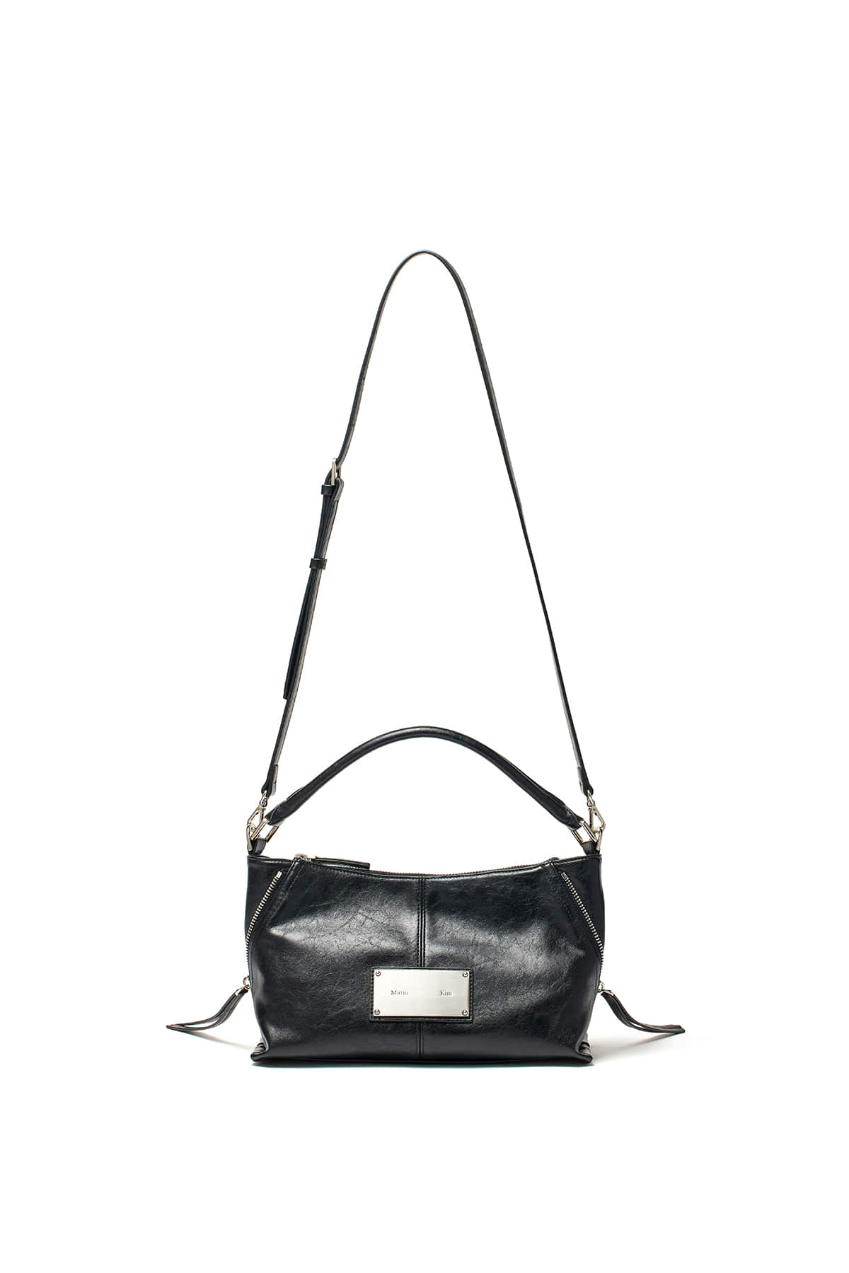 matinkim SIDE ZIPPER TWO WAY BAG IN BLACK
