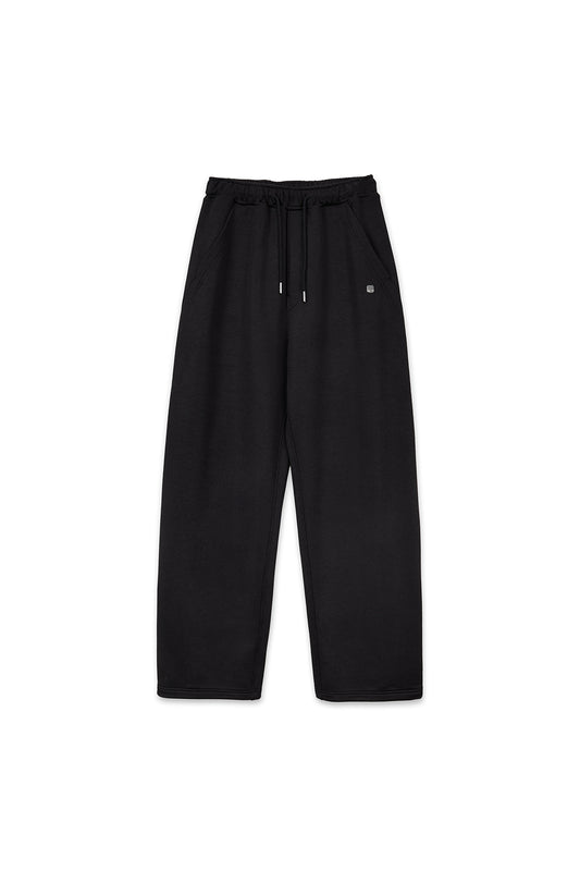 matinkim BACK POCKET GLITTER SWEATPANTS FOR WOMEN IN BLACK