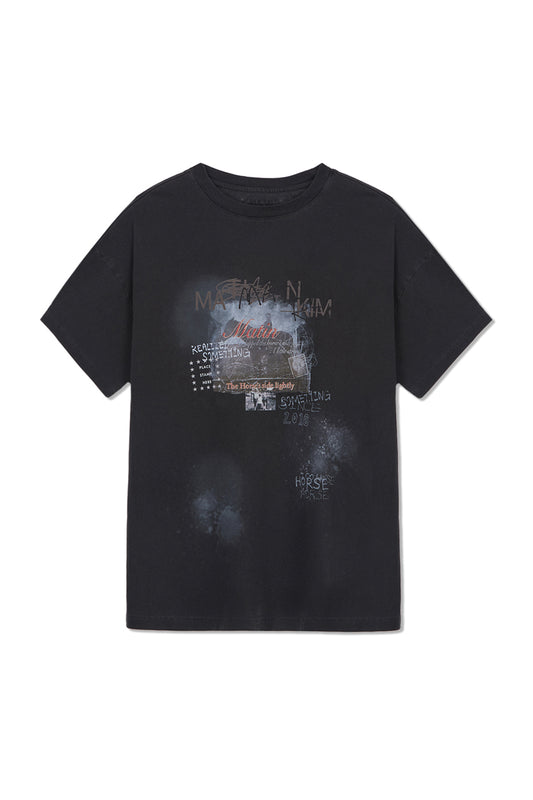matinkim MATIN LNY 26 PIGMENT LOGO TOP IN CHARCOAL
