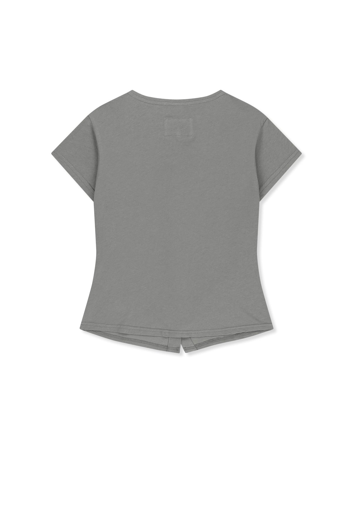 matinkim SIDE SHIRRING BUTTON TOP IN GREY