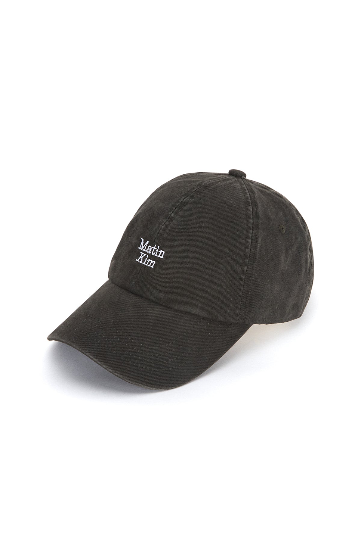 matinkim MATIN MINI LOGO BALL CAP IN CHARCOAL