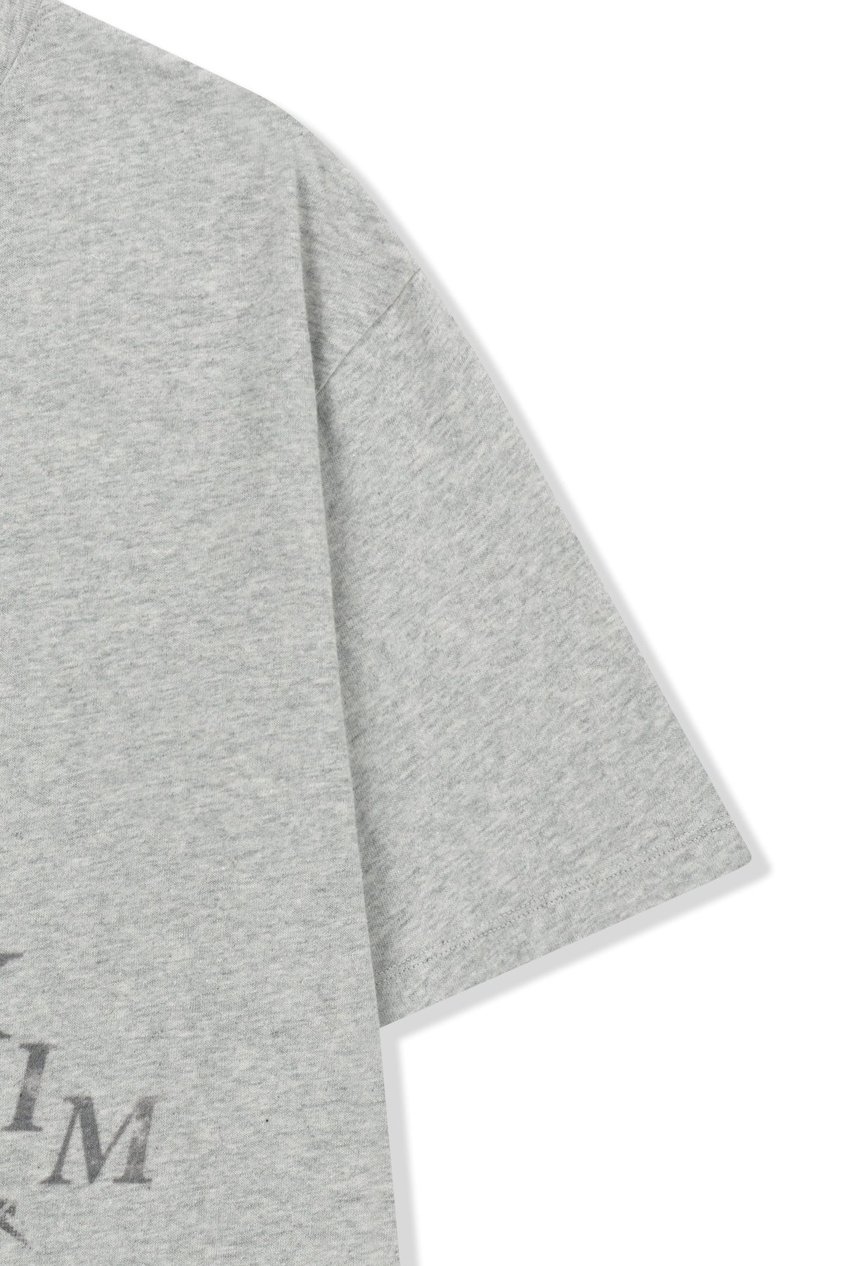 matinkim PORTRAIT GRAFFITI LOGO TOP IN LIGHT GREY