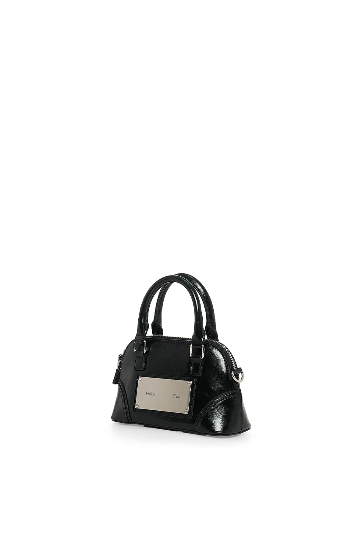 matinkim CURVE ZIP MINI BAG IN BLACK