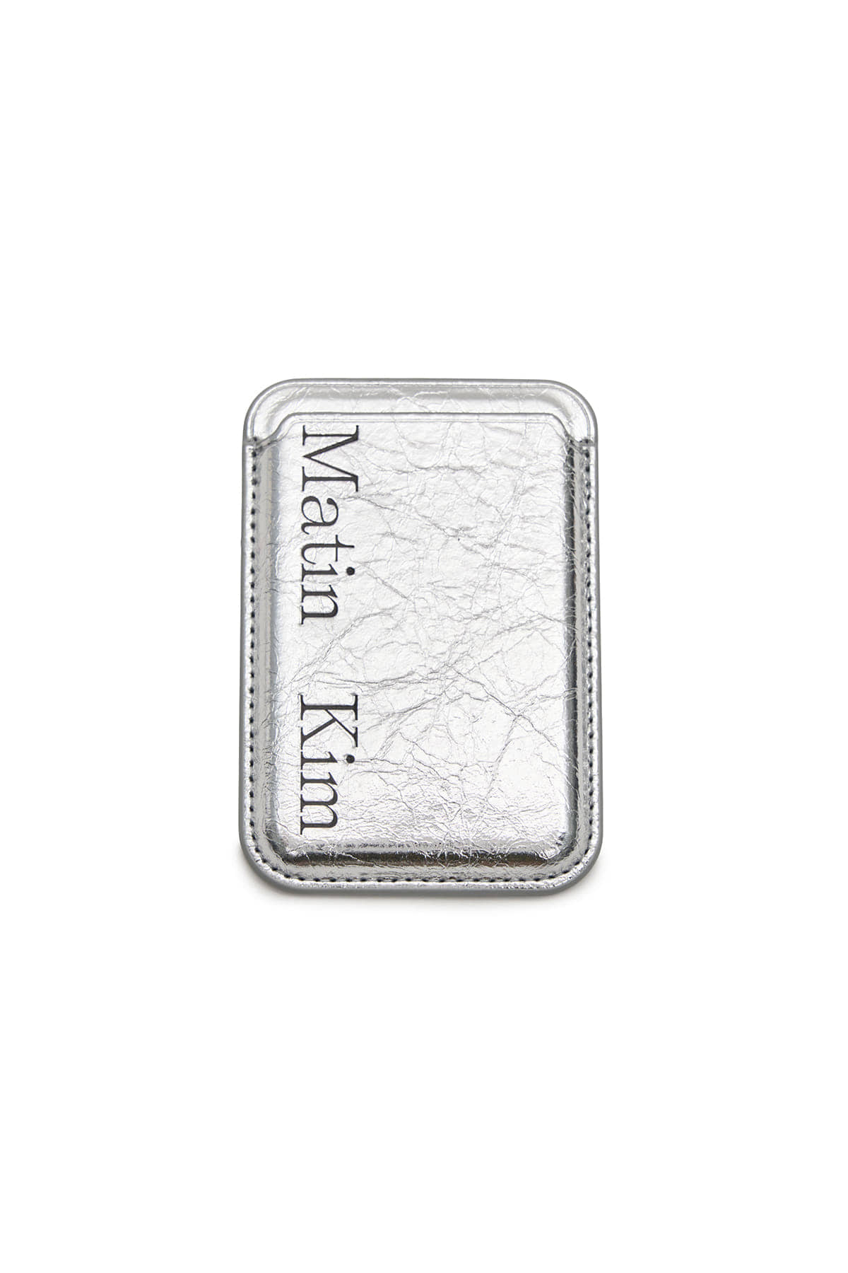 matinkim MATIN MAGNETIC CARD WALLET IN SILVER
