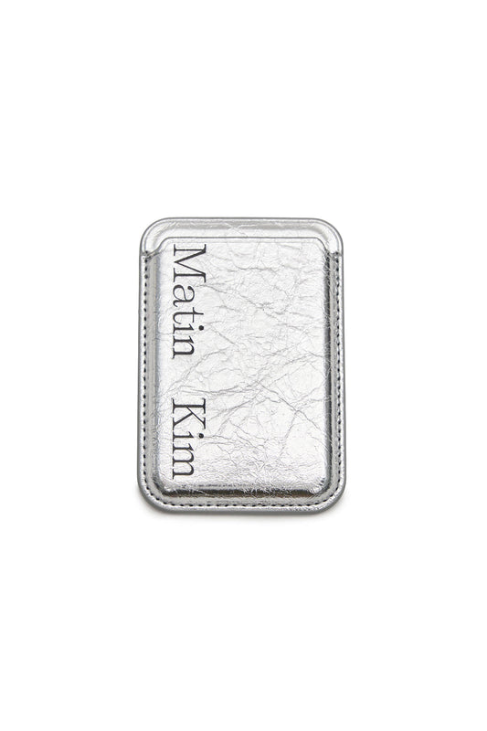matinkim MATIN MAGNETIC CARD WALLET IN SILVER
