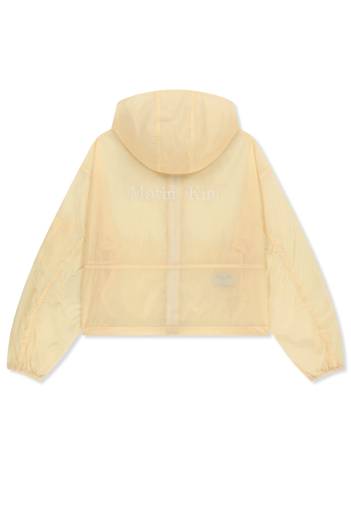 matinkim BACK LOGO HOODY WINDBREAKER FOR WOMEN IN CREAM