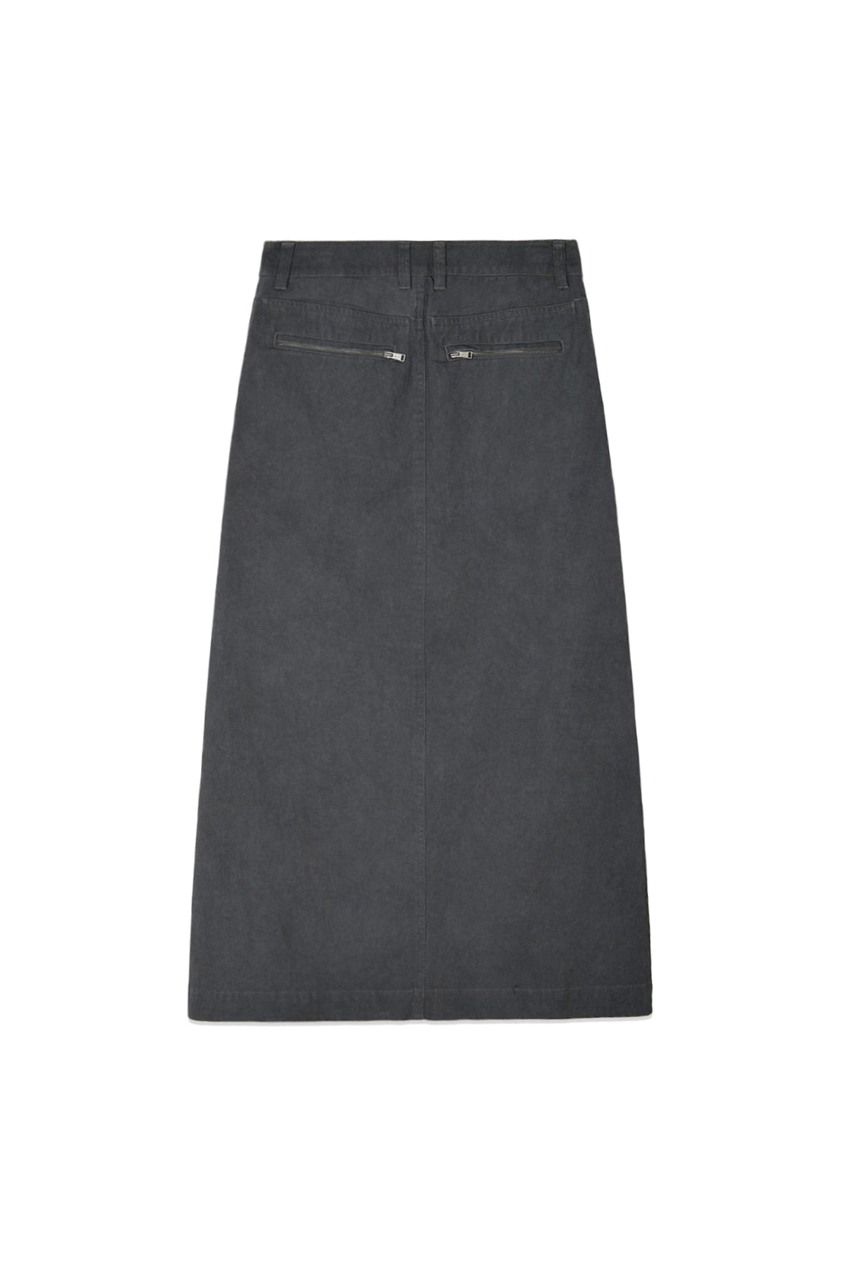 matinkim WASHED MERMAID LONG SKIRT IN CHARCOAL